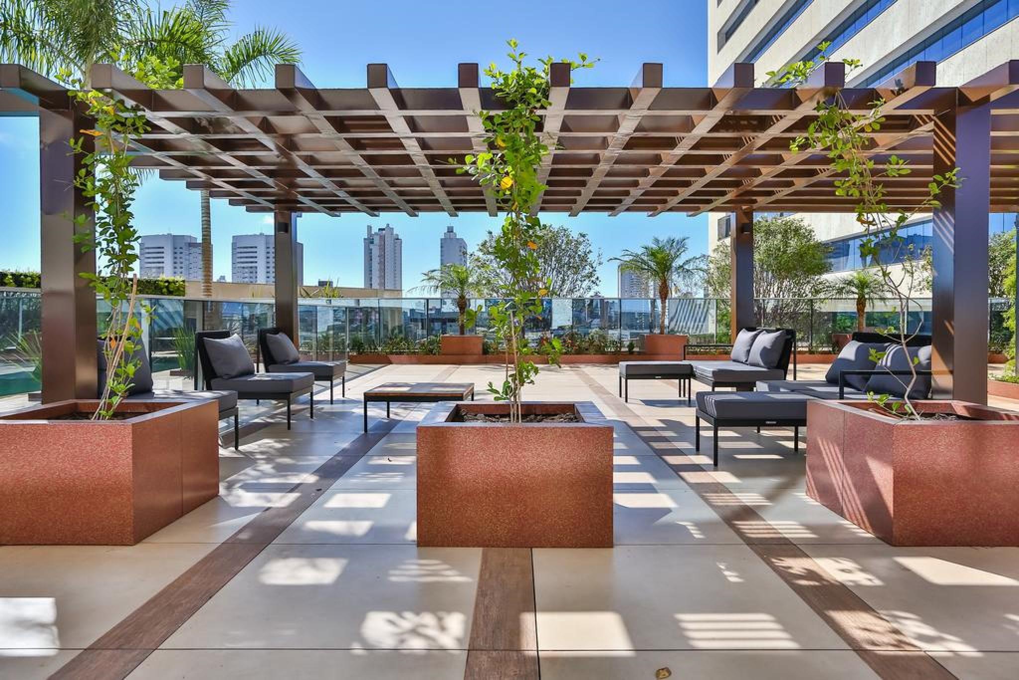 Transamerica Collection Goiania Bagian luar foto Rooftop garden